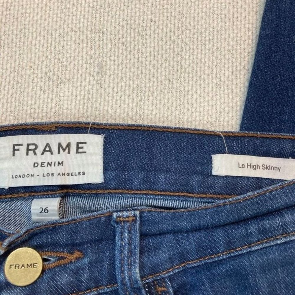FRAME Le High Skinny Jeans- Harper. Size 26 - Picture 3 of 5